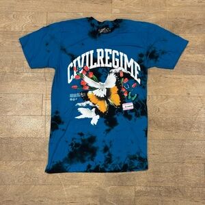 Civil Regime More Hope T Shirt Black Ice Wash Size Medium